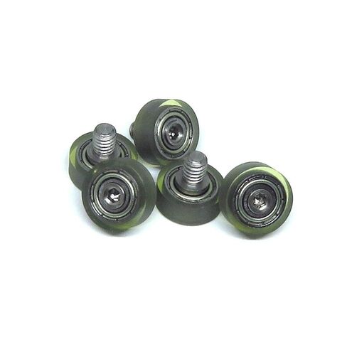 OD 11 مللي متر مع M4 برغي PU68411-4C1L5M4 تحمل عجلة بكرة مطاطية ناعمة 5 قطعة in Kuwait