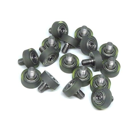 OD 11 مللي متر مع M4 برغي PU68411-4C1L5M4 تحمل عجلة بكرة مطاطية ناعمة 5 قطعة in Kuwait