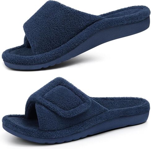 shevalues Orthopedic Slippers for Women with Arch Support Adjustable Open Toe House Shoes for Plantar Fasciitis, New Grey 40 in Saudi Arabia