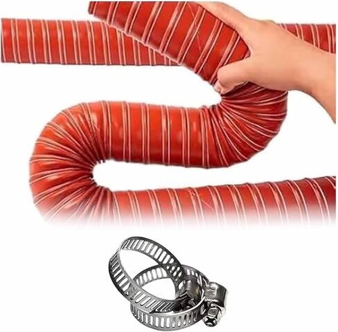 أنبوب تهوية مرن عالي الحرارة للأبخرة الصناعية للسيارات، خرطوم أنابيب هواء السيارات، أنبوب السحب/العادم/خرطوم تنفيس المجفف لنظام الهواء (L2m، LD76mm) in Saudi Arabia