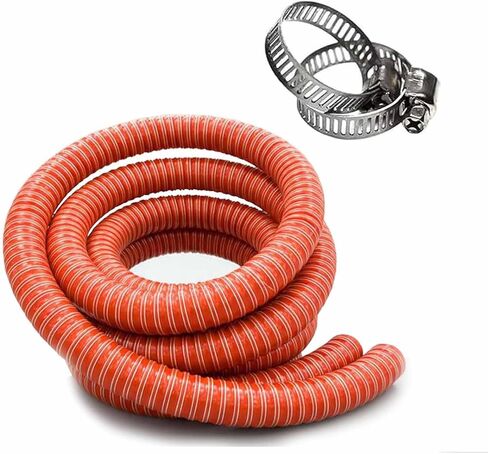 Automotive Air Hose Silicone Flexible Cooling Ducting, High Heat Brake Exhaust for Car, Garage, Dryer Air System(L1m,LD127mm) in Saudi Arabia