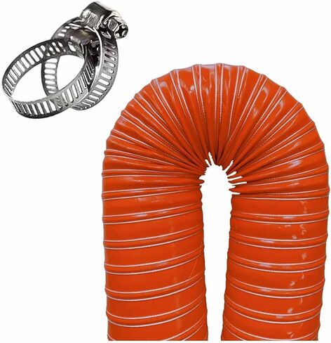 Automotive Air Duct Hose, Portable Silicone Flexible Brake Cooling Ducting Induction Vacuum Hose for Air System(L8m,LD160mm) in Saudi Arabia