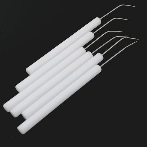 12PCS Plastic Handled Insect Dissection Needles Stainless Steel Needles with Curved Tips 3.9 Inches for Sampling Cutting and Puncturing Laboratory Dissection Instruments in Saudi Arabia