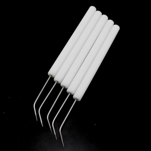 12PCS Plastic Handled Insect Dissection Needles Stainless Steel Needles with Curved Tips 3.9 Inches for Sampling Cutting and Puncturing Laboratory Dissection Instruments in Saudi Arabia
