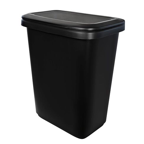 20.4 Gallon Trash Can, Plastic Dual Function Divided Extra Large Kitchen Trash Can, Black in Saudi Arabia