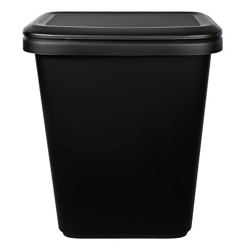 20.4 Gallon Trash Can, Plastic Dual Function Divided Extra Large Kitchen Trash Can, Black in Saudi Arabia