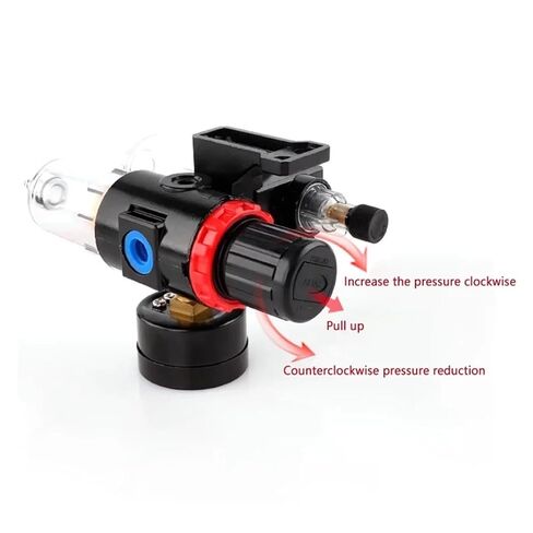 AFC2000 AFR2000+AL2000 G1/4 air Compressor Oil-Water Separator air Filter Pressure reducing Valve Regulator(AFC2000+PC12-02x2) in Saudi Arabia