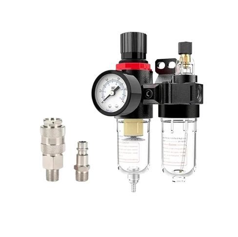 AFC2000 AFR2000+AL2000 G1/4 air Compressor Oil-Water Separator air Filter Pressure reducing Valve Regulator(AFC2000+PC12-02x2) in Saudi Arabia