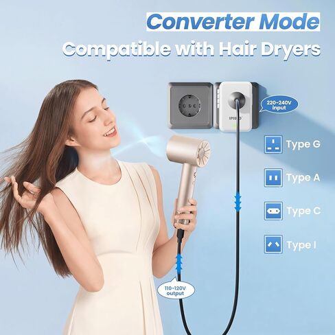 محول سفر عالمي، محول قابس السفر الأوروبي، محول قابس عالمي عالمي مع منفذين USB و2 منافذ USB C، محول طاقة عالمي كهربائي لأوروبا والمملكة المتحدة والاتحاد الأوروبي والولايات المتحدة الأمريكية (أسود) in Kuwait