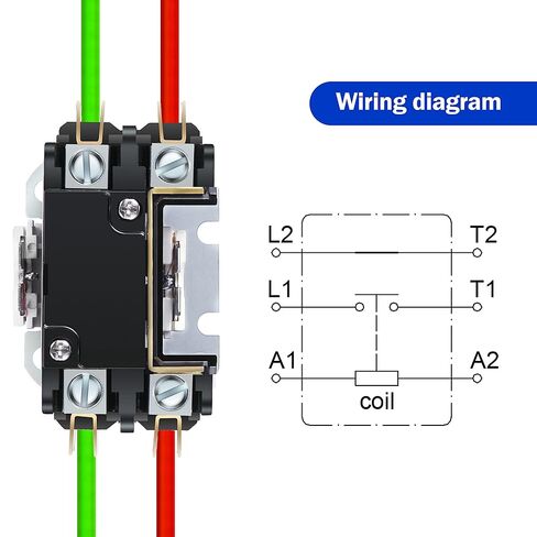 Dreyoo 4 Pack 24V Coil 40A 1 Pole Air Conditioner Contactor, UL Certified Carrier HVAC Motor Contactor, Air Conditioner Replacement Relay, Compatible with C230b, Heat Pump, Refrigeration Systems in Saudi Arabia
