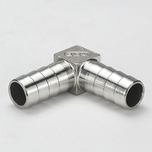 OSNEEOIY Stainless Steel Cast Pipe Fitting, L-shaped 90° Elbow, 6 8 10 12 14 15 16 19 20 25 32 40mm Hose 304 Stainless Steel 90 Degree Right Angle Elbow Connector, Pipe Fitting For Water Gas Fuel O in Saudi Arabia