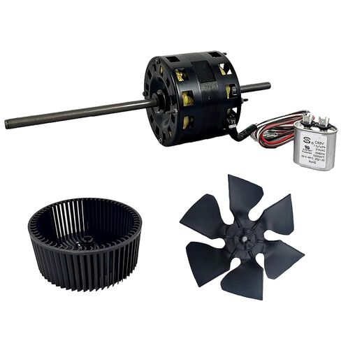 Fasco D1092 RV Air Conditioner Condenser Motor with Fan Blade 6733-3211 & Wheel 1472-1091 Includes Capacitor 1468-3069 7184-0156 7184-0432 in Saudi Arabia