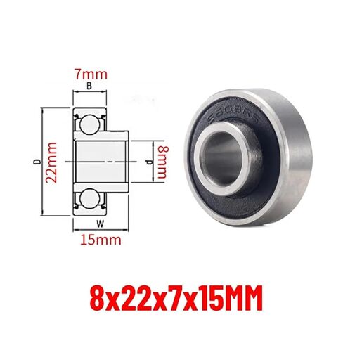 10 قطعة غير قياسي 608ZZ كرة أخدود عميقة تحمل أثار خطوة تحمل 8x22x7x8 8x22x7x9 8x22x7x10 مللي متر (8x22x7x15) in Kuwait