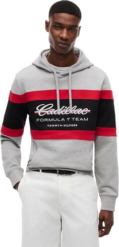 Tommy Hilfiger Formula 1 mens Tommy X Cadillac F1® Team Stripe Hoodie in Saudi Arabia