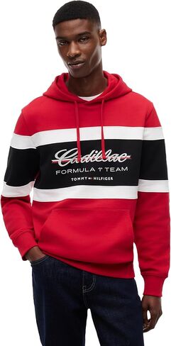 Tommy Hilfiger Formula 1 mens Tommy X Cadillac F1® Team Stripe Hoodie in Saudi Arabia