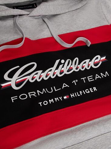 Tommy Hilfiger Formula 1 mens Tommy X Cadillac F1® Team Stripe Hoodie in Saudi Arabia