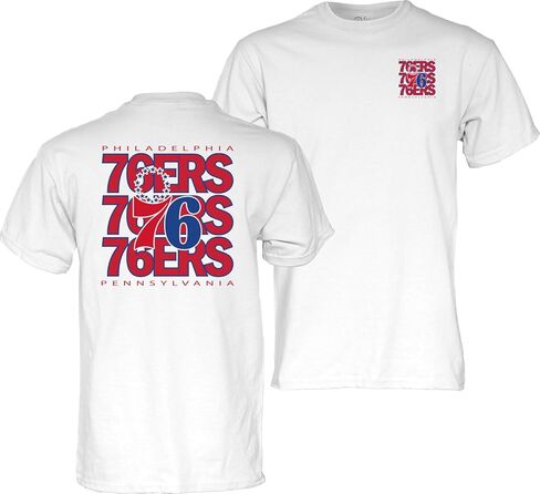 Blue 84 NBA Officially Licensed T-Shirt Front/Back Press White in Saudi Arabia