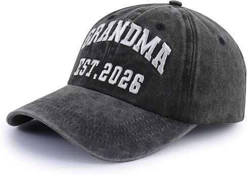 2 قطعة الجد والجدة مؤسسة 2025 2026 قبعة للرجال النساء ، مضحك قابل للتعديل المطرزة القطن جديد الأجداد قبعة بيسبول in Kuwait