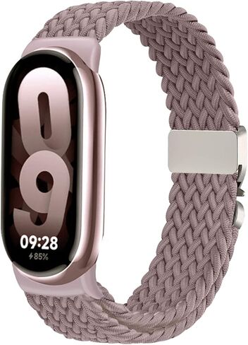 حزام مجدول من النايلون متوافق مع سوار Xiao Mi Band 8/9/10، حزام مطاطي بديل للنساء والرجال in Kuwait