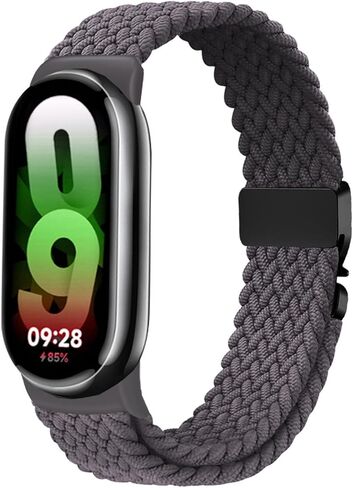 حزام مجدول من النايلون متوافق مع سوار Xiao Mi Band 8/9/10، حزام مطاطي بديل للنساء والرجال in Kuwait