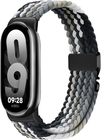 حزام مجدول من النايلون متوافق مع سوار Xiao Mi Band 8/9/10، حزام مطاطي بديل للنساء والرجال in Kuwait