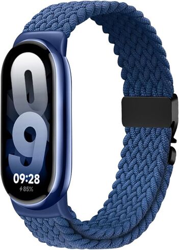 حزام مجدول من النايلون متوافق مع سوار Xiao Mi Band 8/9/10، حزام مطاطي بديل للنساء والرجال in Kuwait