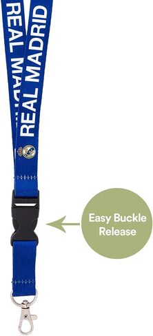 Desert Cactus Real Madrid FC Lanyard Los Blancos Madridistas Soccer Team Car Keys ID Badge Holder Keychain Detachable Breakaway Snap Buckle (Lanyard A) in Saudi Arabia