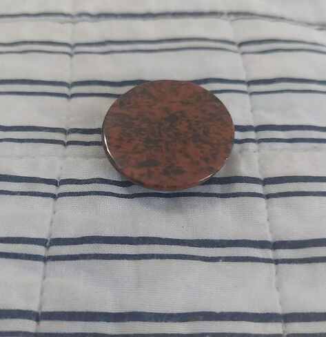 Gemstone Cabochon Flatback Domed Circle 30mm Large Stone Mahogany Obsidian -Default in Saudi Arabia