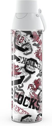 Tervis Venture Lite South Carolina Gamecocks - All Over Made in USA Double Walled Insulated Tumbler Travel Cup Keeps Drinks Cold & Hot, 24oz Water Bottle, Classic in Saudi Arabia
