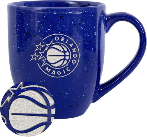 Rico Industries NBA Basketball Orlando Magic Standard 16 oz Team Color Laser Engraved Speckled Ceramic Coffee Mug in Saudi Arabia