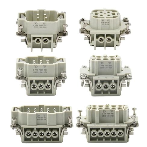 HDC-HE-4/6/10/16/24core Heavy-Duty Connector Male Core and Female 16A500v Aviation 1Pcs(24 Female core) in Saudi Arabia