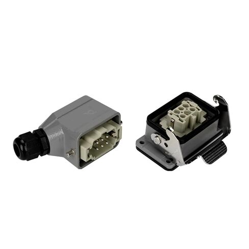 HDC HE 24 Inserts Core 16A 500V Screw Terminal Contact Top/Side Entry Cable Industrial Heavy Duty 1Pcs(Top Entry) in Saudi Arabia