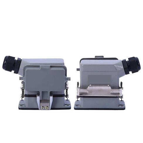 Heavy Duty Connectors HE-24B 6pins 10pins 16pins HDC Industrial Rectangular Connector 1Pcs(24 core Side Entry) in Saudi Arabia