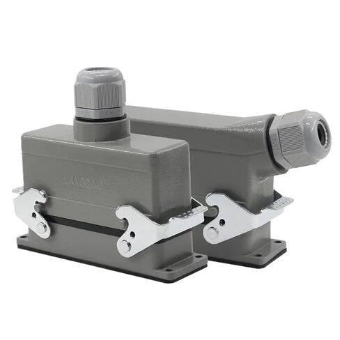 Rectangular Heavy Duty Connector HDC-HE-24 Aviation Industry Socket 24 Pins Core 500V 16A 1Pcs(Top Connection) in Saudi Arabia
