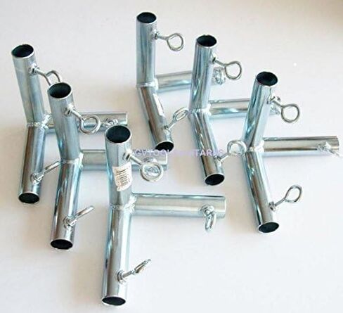 6pcs 3/4" 3 Way Flat Corner Canopy Fitting Batting Cage Fitting - Fits 3/4" EMT Pipe That has an Outer Diameter of 15/16" in Saudi Arabia