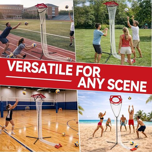 Volleyball Setter Trainer Net, Adjustable Height 7-12 FT & Angle, Setting Trainer for Indoor Outdoor Practice, Portable Volleyball Setting Net for Serving, Spiking & Setting in Saudi Arabia