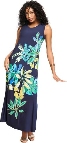 Roaman's Women's Plus Size Sleeveless Crew Neck Maxi Dress in Saudi Arabia