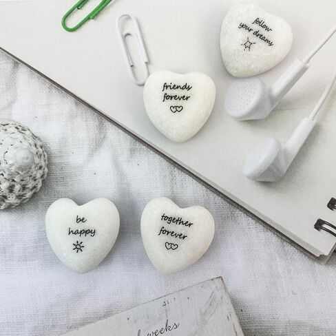 24PCS Inspirational Stones with Words of Affirmation, Encouragement Stones for Healing Meditation,Heart Rocks Gifts for a Partner,1.18''Decorative Rocks. in Saudi Arabia