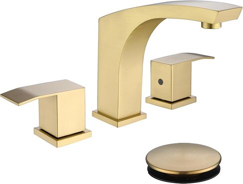 Centerset Bathroom Faucet, Stainless Steel Black Sink Faucet Bathroom with Pop Up Drain and cUPC Supply Hose, 2 Handle 4 inch Center-Set Bathroom Sink Faucet Matte Black 2 Hole in Saudi Arabia