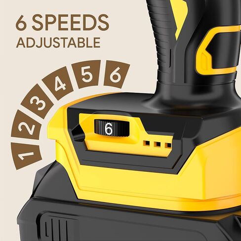 مسدس السد اللاسلكي متوافق مع بطارية DeWalt 20V Max (بدون بطارية) مسدس السد الكهربائي 10 أونصة مع مضاد للتنقيط، سحب تلقائي، ضوء LED، 6 سرعات للملء والختم والإصلاح in Kuwait