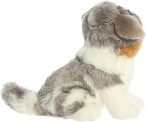 Aurora® Adorable Miyoni® Tots Australian Shepherd Pup Stuffed Animal - Lifelike Details Make a Cherished Companion - Perfect for Decorating Bedrooms or Classrooms - Multicolor 9.5 Inches in Saudi Arabia