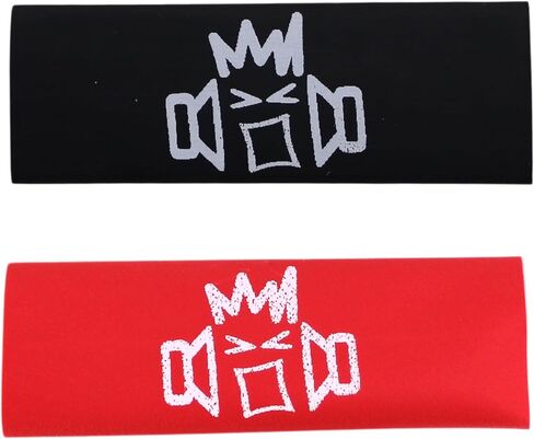 مجموعة B2 Audio 20 حزمة من 4 قياسات للانكماش الحراري باللونين الأحمر والأسود مع شعار B2 Riot Guy in Kuwait