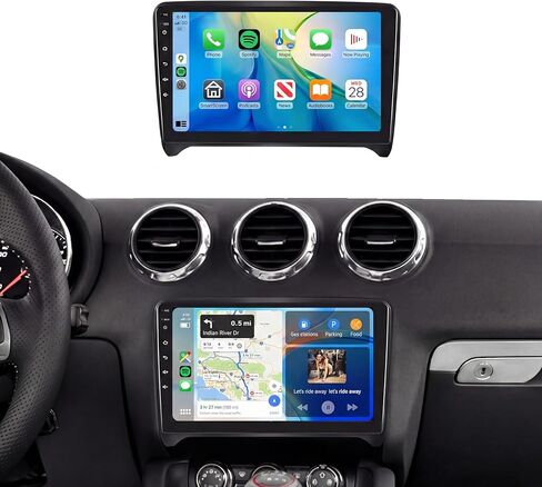 DSP 46EQ 8CORE 2GB+64GB Radio لـ Audi TT MK2 2006-2014 CAR Stereo مع شاشة تعمل باللمس اللاسلكي ، 59 US ، 59UIS ، 59Bluetooth ، Mirrorlink ، SWC ، FM/RDS in Kuwait
