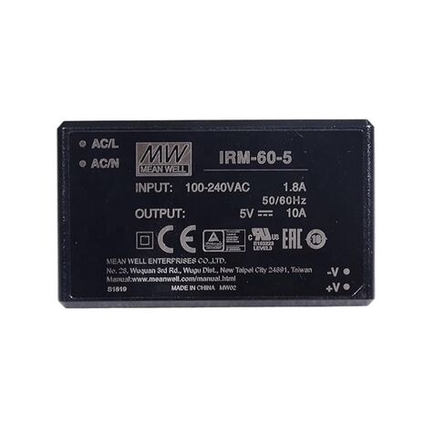 IRM-60-5 50 واط PCB تجميع وحدة الطاقة المغلفة 110 فولت/220 فولت التيار المتناوب إلى 5 فولت 10A وحدة نوع مصدر الطاقة in Kuwait