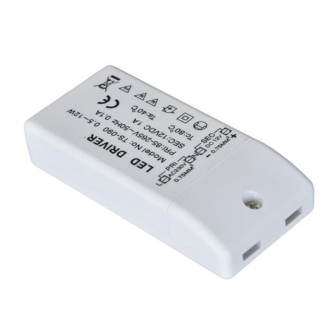 12V DC LED Driver Power Supply 1A 12W، حماية التيار الزائد، ABS Shell، مناسب لشرائط LED، أضواء الخزانة، مع عمر 5 سنوات، للأغراض التجارية، ديكور المنزل، DIY in Kuwait