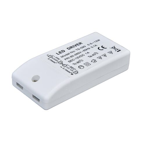 12V DC LED Driver Power Supply 1A 12W، حماية التيار الزائد، ABS Shell، مناسب لشرائط LED، أضواء الخزانة، مع عمر 5 سنوات، للأغراض التجارية، ديكور المنزل، DIY in Kuwait