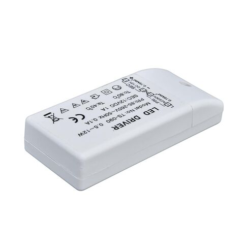 12V DC LED Driver Power Supply 1A 12W، حماية التيار الزائد، ABS Shell، مناسب لشرائط LED، أضواء الخزانة، مع عمر 5 سنوات، للأغراض التجارية، ديكور المنزل، DIY in Kuwait