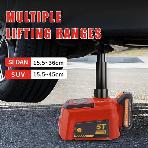 طقم مقبس السيارة الكهربائية E-HEELP يعمل بالبطارية، مقبس هيدروليكي لاسلكي للسيارة 5 طن 21 فولت مع بطارية 4.0 أمبير وجهاز تحكم عن بعد، أداة تغيير الإطارات المحمولة في حالات الطوارئ لسيارة سيدان SUV MPV بيك أب in Kuwait