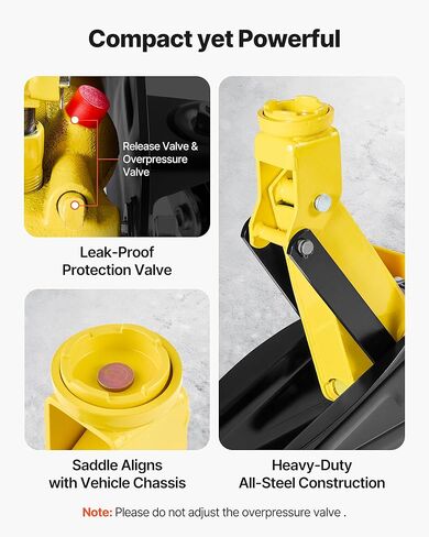 VEVOR Low Profile Floor Jack, 2 Ton (4400 lbs) Capacity, Steel Racing Floor Jack with Stands, Single Piston Quick Lift Pump, Hydraulic Trolley Car Lift for Compact SUVs, Lifting Range 5.1-12.2 Inches in Saudi Arabia