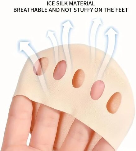 Cushioning Ice Silk High Heel Insoles, Fabric Forefoot Pads for Women in Saudi Arabia